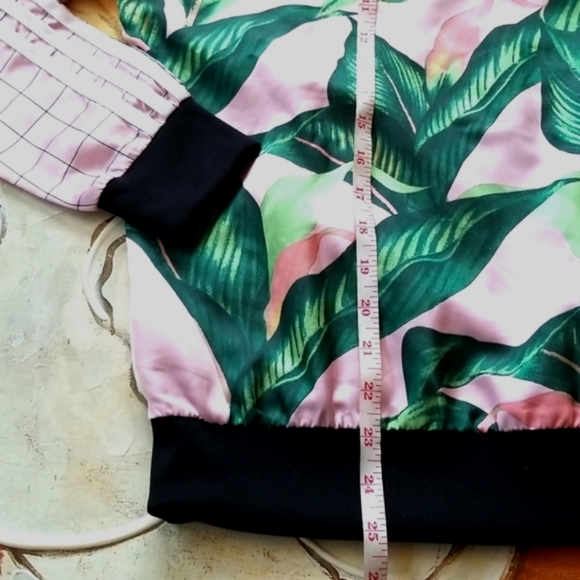 ADIDAS x Farm Rio 2018 Pink Green PALM BODYSUIT Small Logo Leggings SET NWT - Picture 14 of 16